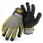 GLOVE CAT017415L BLACK LATEX COATED PULM W/ADJUSTABLE WRIST STRAP , SIZE LARGE