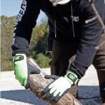 GLOVE CAT017417J FLUORESCENT GREEN LATEX COATED PALM W/ADJUSTBLE WRIST STRAP , SIZE JUMBO - Image 2