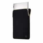 HP NOTEBOOK 15.6 CARRY CASE NEOPRENE REVERSIBLE PROTECTIVE SLEEVE BLACK / GOLD - Image 3