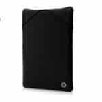 HP NOTEBOOK 15.6 CARRY CASE NEOPRENE REVERSIBLE PROTECTIVE SLEEVE BLACK / GRAY - Image 2