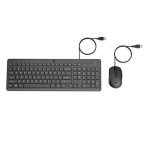 HP 150 WIRED KEYBOARD + MOUSE COMBO BLACK W/TH GREEK
