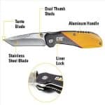 CAT 106307 17.7CM TANTO FOLDING KNIFE - Image 2
