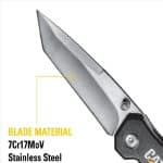 CAT 106307 17.7CM TANTO FOLDING KNIFE - Image 3
