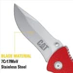 CAT 106308 19.1CM DROP-POINT FOLDING KNIFE - Image 3