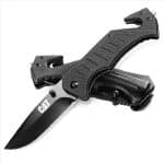 CAT 106310 20.3CM DROP-POINT FOLDING KNIFE /GLASS BREAK / BELT CUTTER