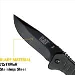 CAT 106310 20.3CM DROP-POINT FOLDING KNIFE /GLASS BREAK / BELT CUTTER - Image 2