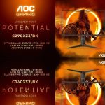 AOC C27G2Z3/BK MONITOR 27Inch GAMING CURVED 1920 X 1080 0.5MS 280 Hz FRAMELESS BLACK RED 3Y WARRANTY - Image 4