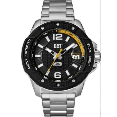 CAT WATCH SHOCKMASTER EVO SS BLACK + STAINLESS STEEL 46.5MM SJ.141.11.131