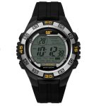 CAT WATCH DIGIMAX WITH RUBBER STRAP BLACK / SILVER 47MM OC.147.21.247