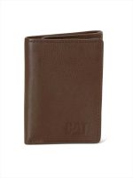 CAT LEATHER BIFOLD WALLET 80600-81 BROWN