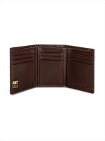 CAT LEATHER BIFOLD WALLET 80600-81 BROWN - Image 3