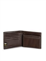 CAT LEATHER BIFOLD WALLET 80602-81 BROWN - Image 3