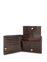 CAT LEATHER BIFOLD WALLET 80602-81 BROWN - Image 4