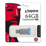 KINGSTON 64GB DATATRAVELER 50 USB 3.1 BLUE