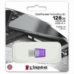 KINGSTON 128GB DATATRAVELER MICRODUO 3C 200MB/S USB-A + USB-C 3.2