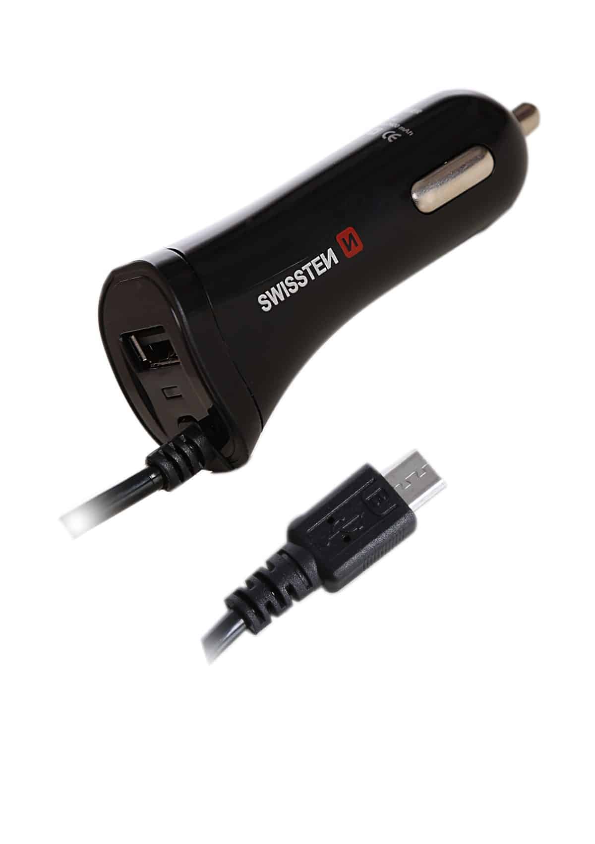 SWISSTEN CAR CHARGER MICRO + USB 2.4A - Image 4