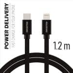 SWISSTEN BRA. USB-C TO LIGHT. 1.2M 3A BK - Image 3
