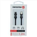 SWISSTEN BRAI. USB-C TO USB-C 1.2M 3A BK