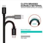 SWISSTEN BRAIDED MICRO USB 3M 3A BLK - Image 4
