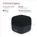 SWISSTEN MUSIC CUBE BLACK BLUETOOTH SPEAKER - Image 5