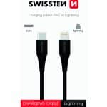 SWISSTEN  1M USB-C TO LIGHTNING 3A BLACK