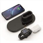 SWISSTEN WIRELESS 3 IN 1 CHARGER 15W BLACK - Image 3