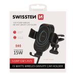 SWISSTEN AIR VENT CAR HOLDER S-GRIP 15W WIRELESS GRAVITY GW1-AV3 3.5-6.5