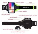 SWISSTEN ARMBAND CASE size 7.0 BLACK - Image 2