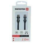 SWISSTEN BRAI. USB-C TO USB-C 2M 3A BLACK