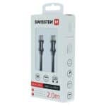 SWISSTEN BRAI. USB-C TO USB-C 2M 3A BLACK - Image 2