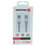 SWISSTEN BRA. USB-C TO LIGHT. 2M 3A SILVER