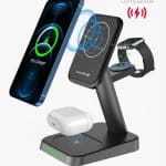 SWISSTEN MAGSTICK WIRELESS 3 IN 1 CHARGER 22.5W BLACK MAGSAFE COMPATIBLE