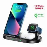 SWISSTEN WIRELESS 3 IN 1 CHARGER 15W BLACK - Image 2