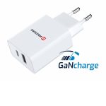 SWISSTEN CHARGER USB-A AND TYPE C 30W GaN TECHNOLOGY WHITE - Image 2