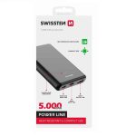 SWISSTEN POWER LINE 5000mAh 10W POWERBANK BLACK