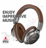 WIRELESS STEREO HEADPHONES SWISSTEN JUMBO SILVER/BROWN