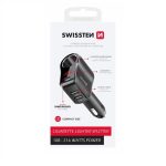 SWISSTEN CAR CHARGER SPLITTER USB-C 30W , USB-A 3.1A X 2 , CIGARET LIGHTER SOCKET 108-216 W