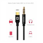 SWISSTEN  AUDIO USB-C TO 3.5MM JACK 1.5M BLACK - Image 2