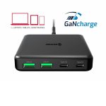 SWISSTEN DESKTOP GaN TRAVEL CHARGER 2x USB-C + 2xUSB 65W POWER DELIVERY BLACK - Image 2