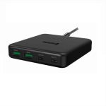 SWISSTEN DESKTOP GaN TRAVEL CHARGER 2x USB-C + 2xUSB 65W POWER DELIVERY BLACK - Image 3