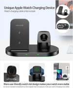 SWISSTEN WIRELESS 3 IN 1 CHARGNG STAND 15W BLACK - Image 2