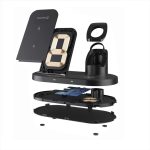SWISSTEN WIRELESS 3 IN 1 CHARGNG STAND 15W BLACK - Image 4