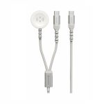 SWISSTEN WIRELESS CHARGER 2in1 APPLE WATCH AND USB-C WHITE - Image 3