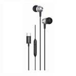 SWISSTEN USB-C  METALLIC EARPHONES BLACK FOR ALL SMARTPHONES - Image 2