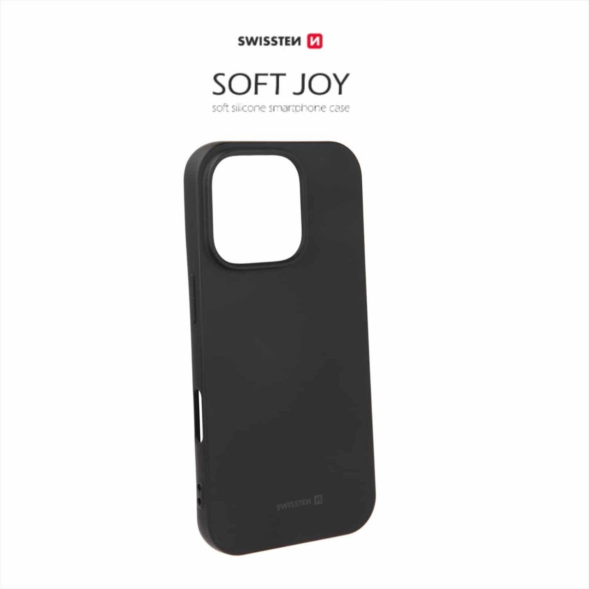 SWISSTEN SOFT JOY CASE FOR APPLE IPHONE 16 PLUS BLACK - Image 2