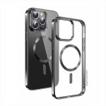 SWISSTEN METALLIC MAGNETIC CLEAR JELLY CASE MAGSTICK IPHONE 16 PRO BLACK - Image 3