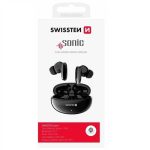 SWISSTEN SONIC TWS STEREO EARBUDS BLACK BLUETOOTH