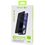 IPHONE 12 PRO MAX GREEN ON 3D PRIVACY PROTECTIVE TEMPERED GLASS GR52