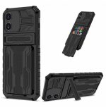 SAMSUNG A54 GREEN ON ANTI SHOCK CASE WITH CARD HOLDER  BLACK