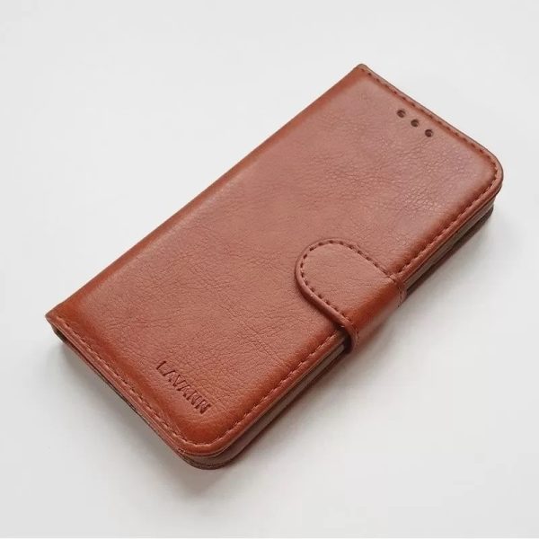 IPHONE 15 PRO MAX  LAVANN PROTECTION LEATHER CASE RED